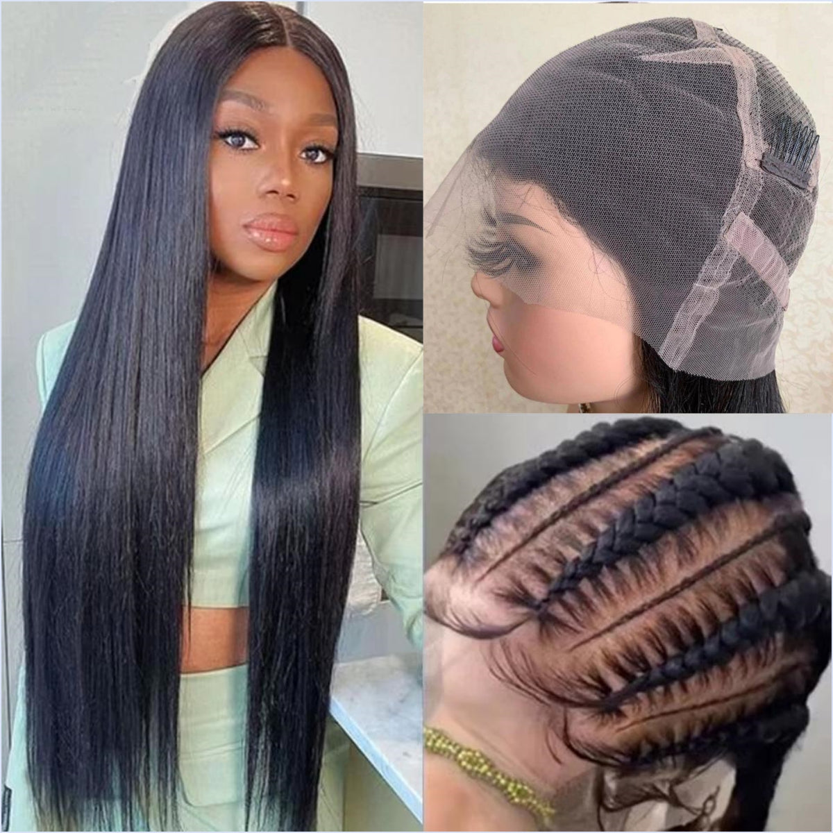 Whole Lace No-Mesh HD Swiss Lace Super Hairline Wig| Silk Straight