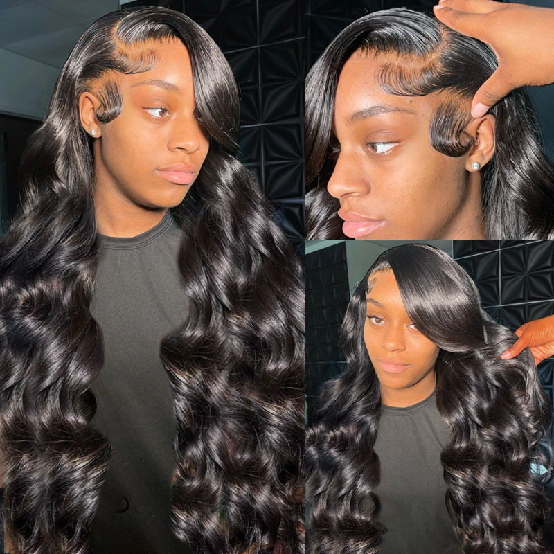 13x6 HD Swiss Lace Super Hairline + Bye Bye Knots Body Wave Wig