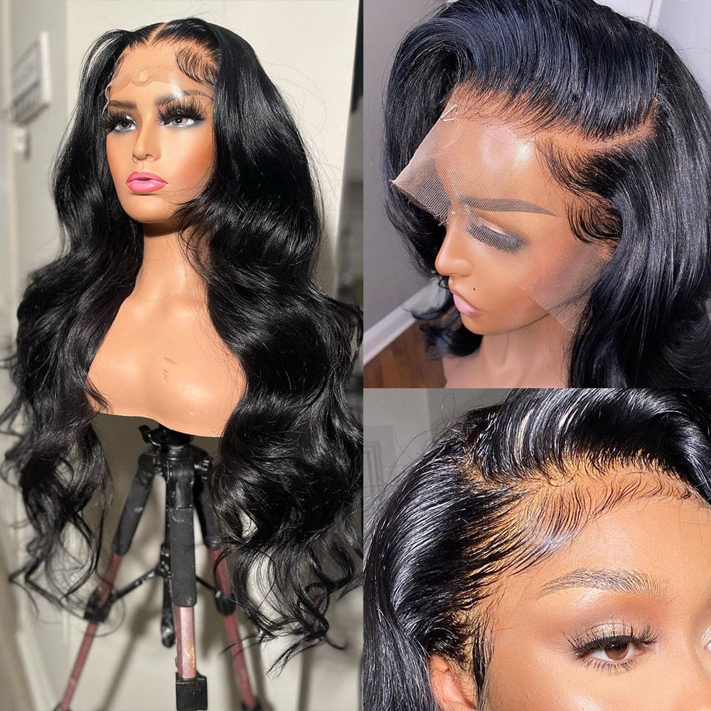 13x6 HD Swiss Lace Super Hairline + Bye Bye Knots Body Wave Wig