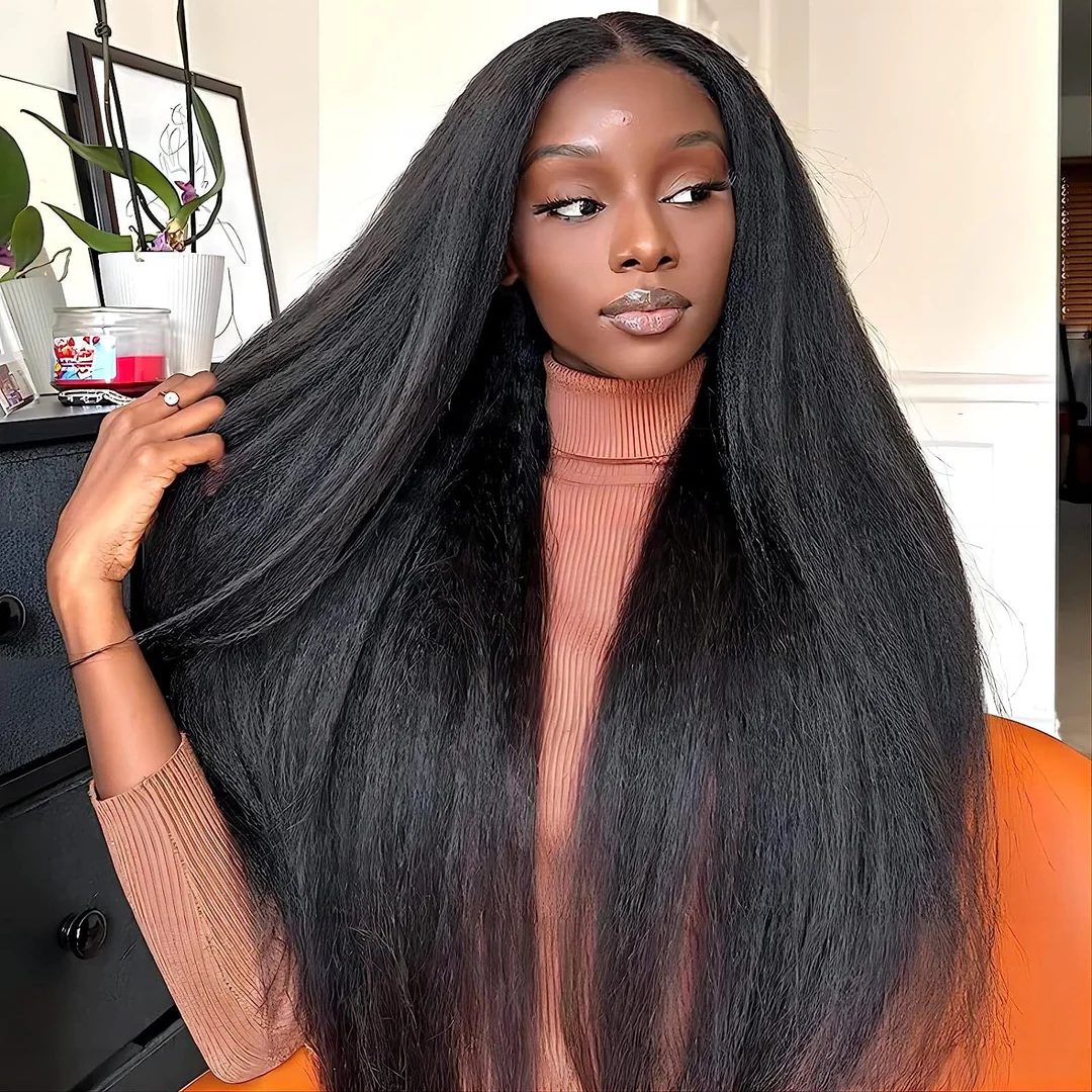 13x6 HD Lace Super Long and High Density Full Volume Wig| Yaki Straight