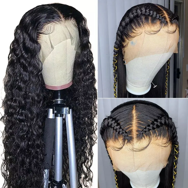 Skin Melt Swiss Lace 13X6 FULL Frontal 3D Loose Wave Human Hair Wig