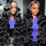 13x4 Skin Melt Swiss Lace Full Frontal 3D Lace Wig| Body Wave