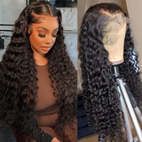 13x4 Skin Melt Swiss Lace Full Frontal 3D Lace Wig| Water Wave