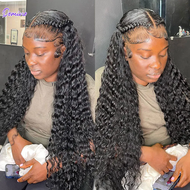 13x4 Skin Melt Swiss Lace Full Frontal 3D Lace Wig| Water Wave