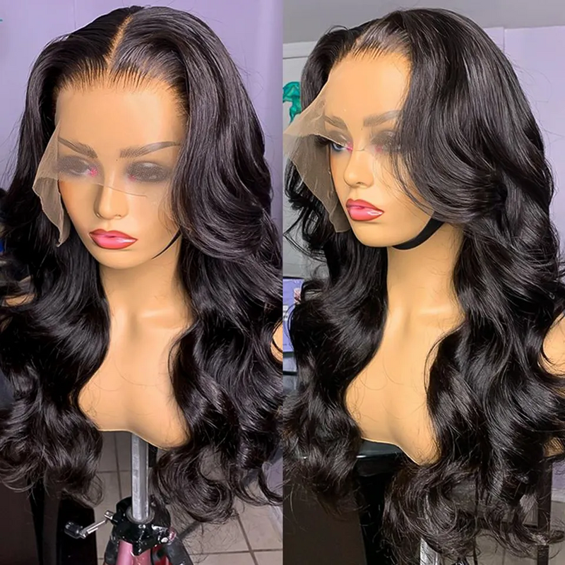 13x4 Skin Melt Swiss Lace Full Frontal 3D Lace Wig| Body Wave