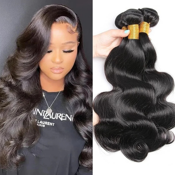 13x6/ 13x4 HD Swiss Lace Front with 3 PCS Bundles Body Wave Human Hair