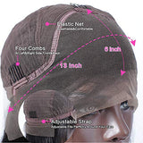 Deep Part 13X6 Lace Front Bob Human Hair Wig