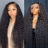 Deep Part 13X6 Lace Front Curly Human Hair Wig