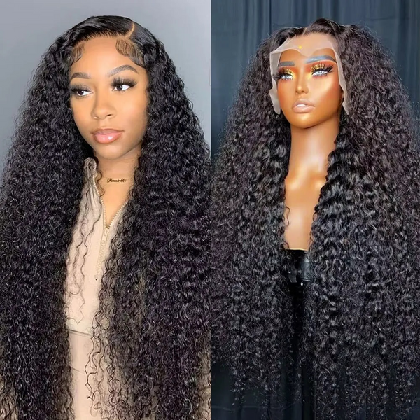 Deep Part 13X6 Lace Front Curly Human Hair Wig