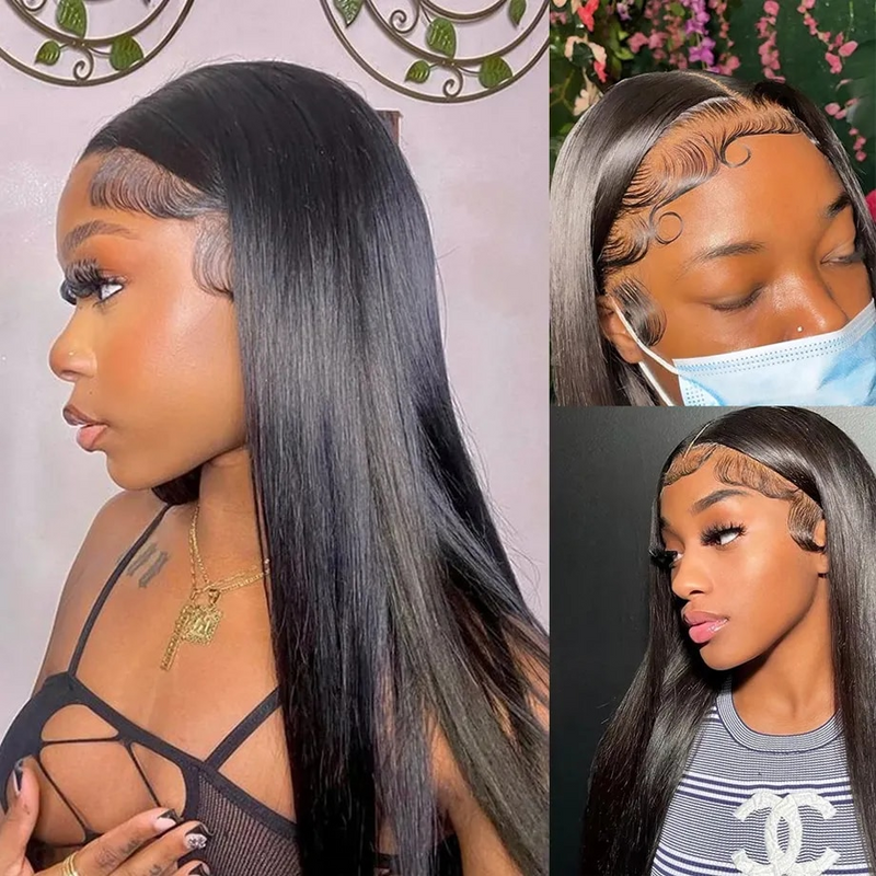 Deep Part 13X6 Lace Front Straight Human Hair Wig