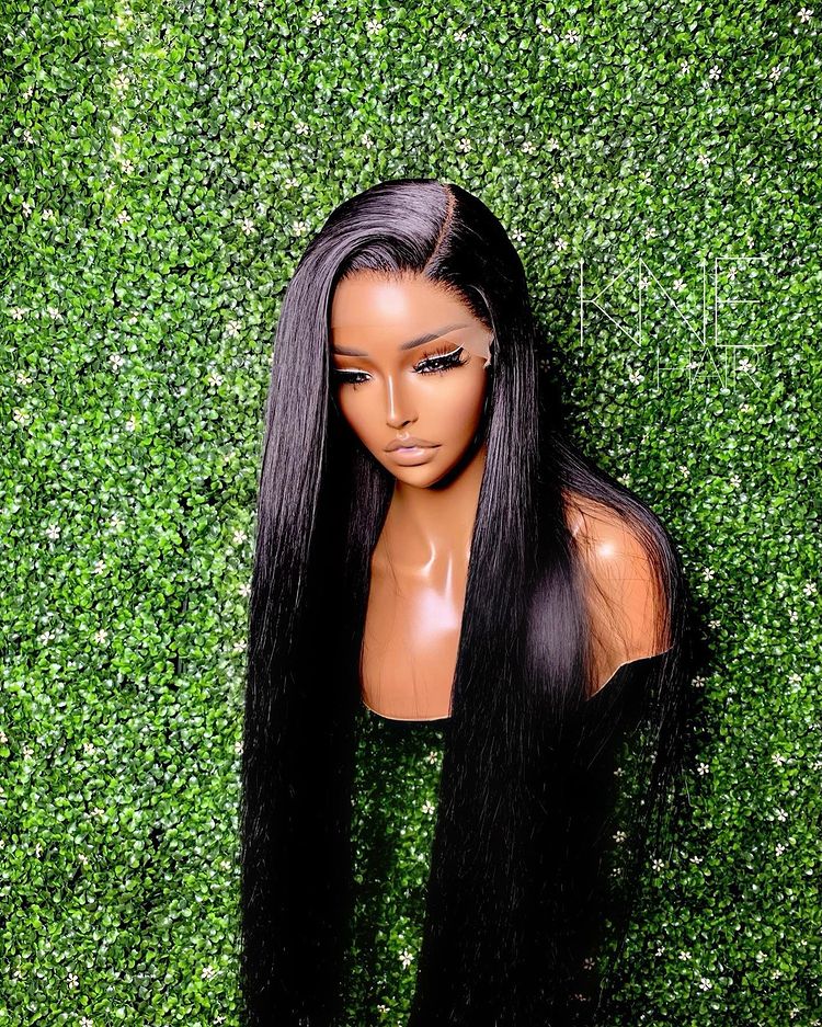 Deep Part 13X6 Lace Front Straight Human Hair Wig