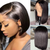 13X6 Swiss Lace Super Hairline Pre Bleached Knots Wig| Bob