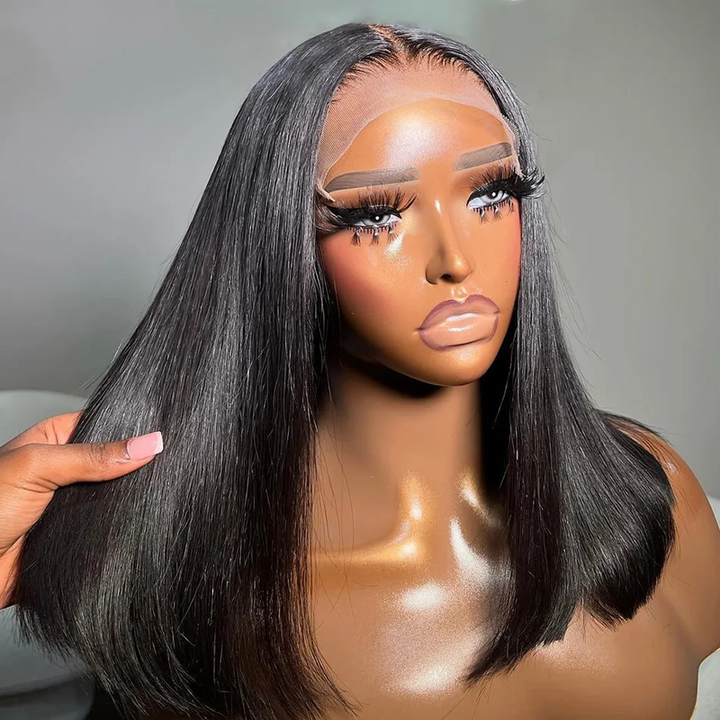 Deep Part 13X6 Lace Front Bob Human Hair Wig