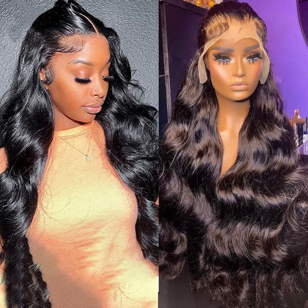 Full Lace Preplucked Hairline Pre Bleached Knots Human Hair Wig| Body Wave