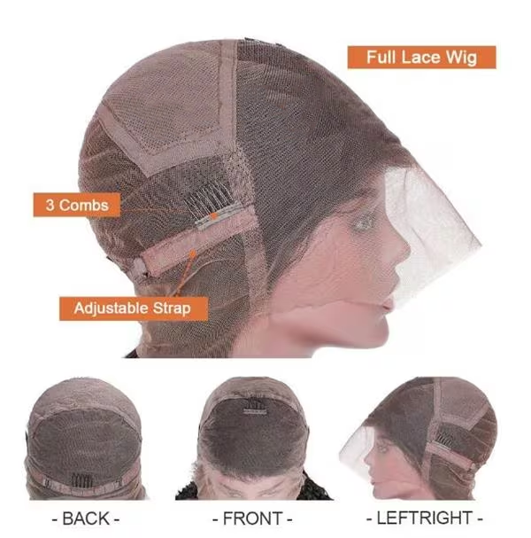 Full Lace Preplucked Hairline Pre Bleached Knots Human Hair Wig| Kinky Straight
