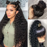 Full Lace Preplucked Hairline Pre Bleached Knots Human Hair Wig| Loose Wave