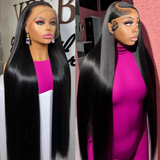 Full Lace Preplucked Hairline Pre Bleached Knots Human Hair Wig| Straight