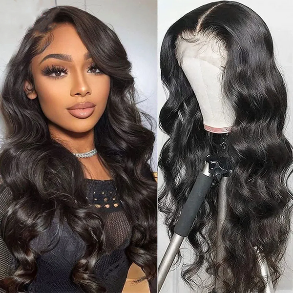 On Sale 13X6 Skin Melt Swiss Lace Body Wave Wig