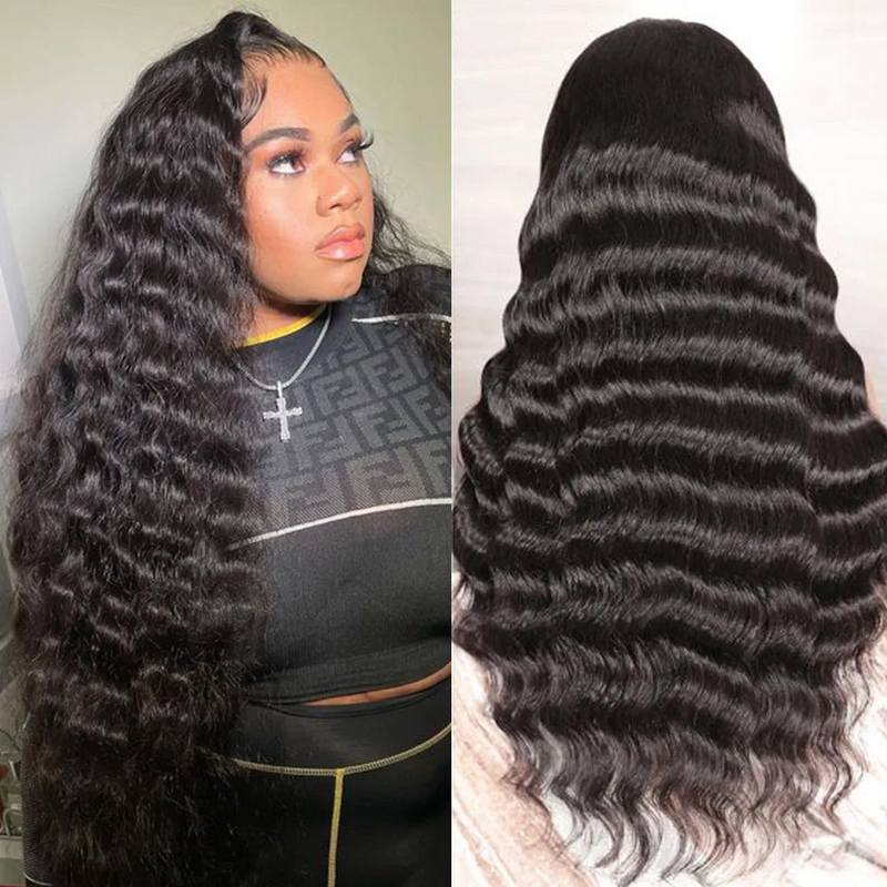 On Sale 13X6 Skin Melt Swiss Lace Loose Wave Wig