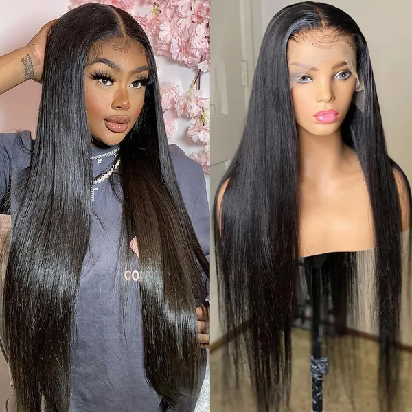 On Sale 13X6 Skin Melt Swiss Lace Straight Wig