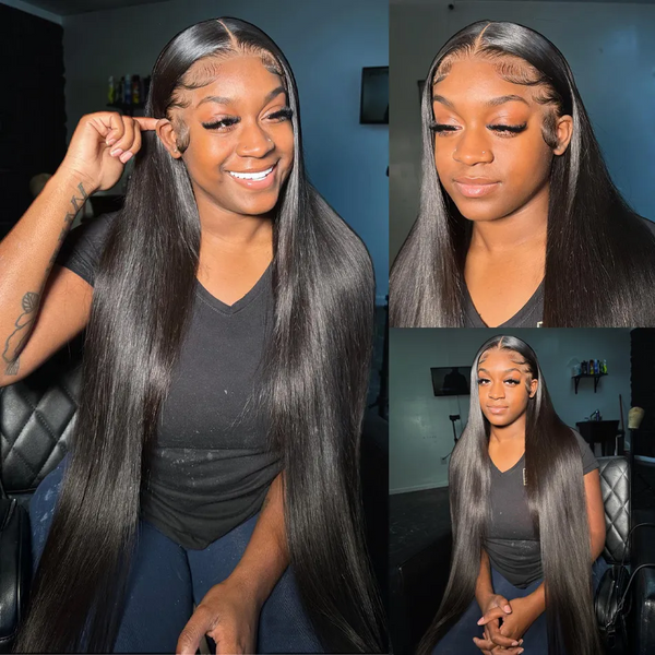 On Sale 13X6 Skin Melt Swiss Lace Straight Wig